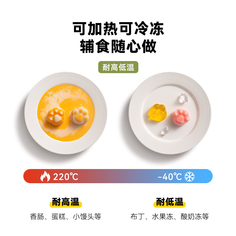 魔幻厨房宝宝蒸糕模具婴儿食品级硅胶辅食工具全套可蒸煮辅食模具 - 图1