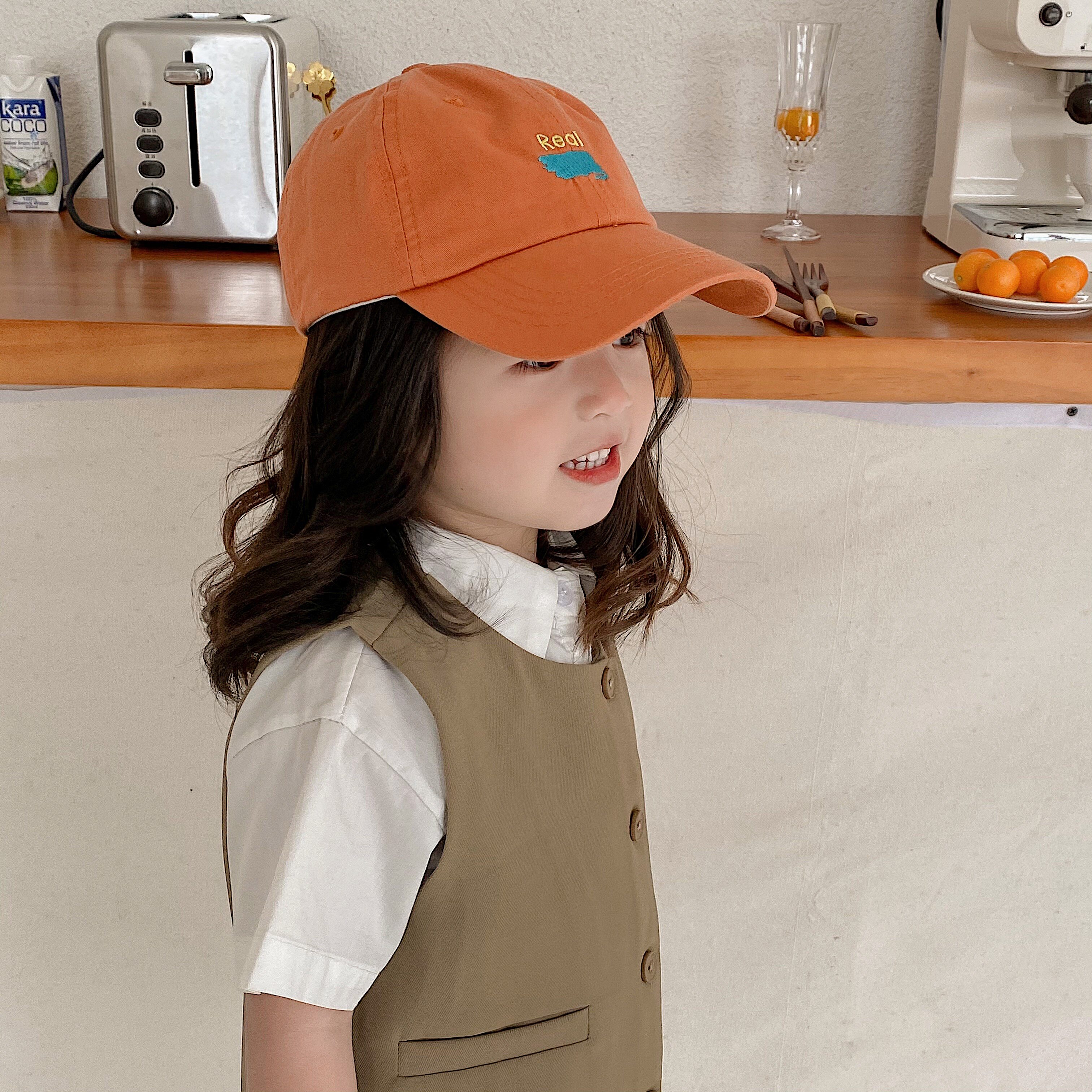 儿童帽子春季黑色小女孩鸭舌帽出游遮阳防晒帽男宝宝棒球帽夏灰色