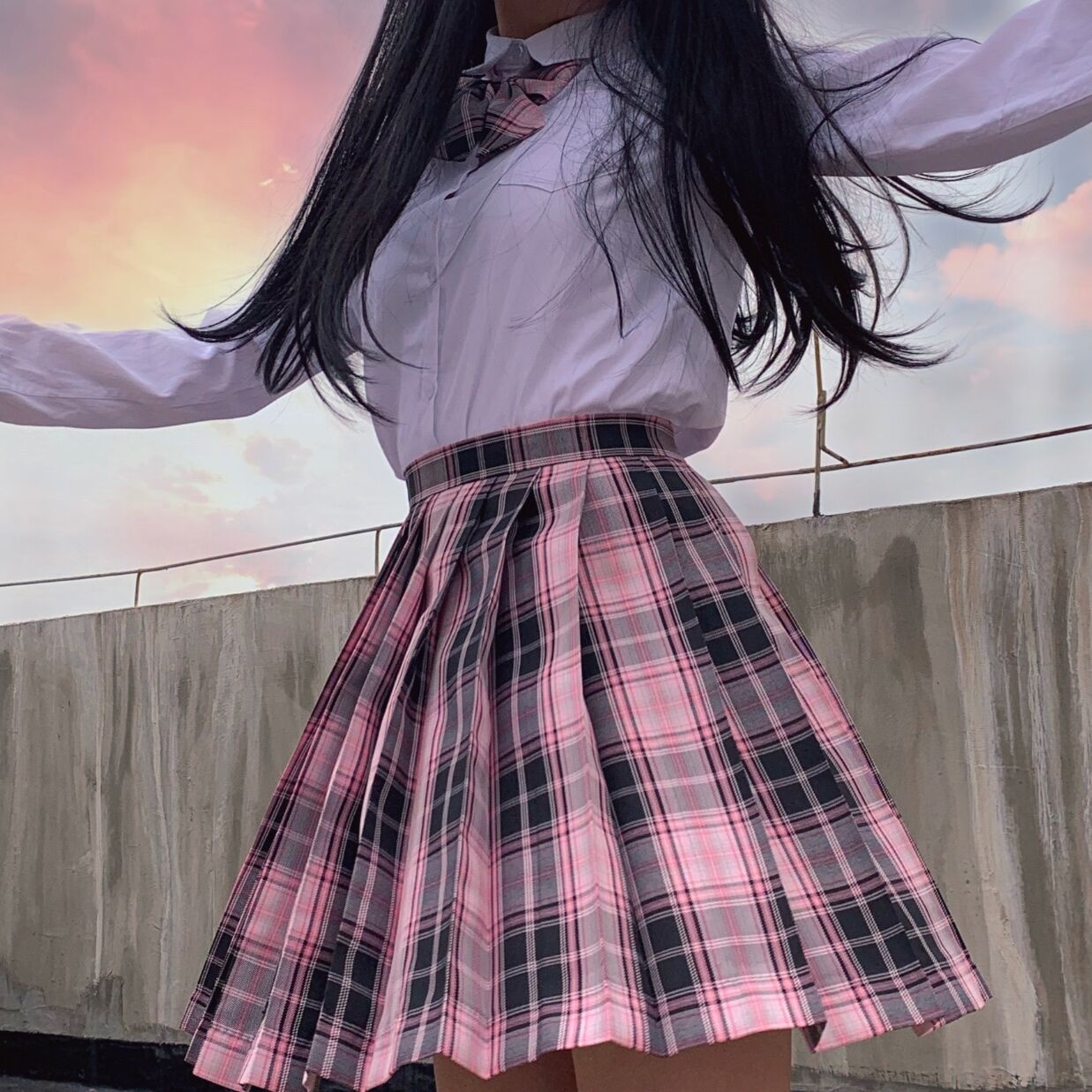 制服 辣妹 原创格裙制服裙百褶裙女 现货汝汝同学正统 jk 制服 辣妹 原创格裙制服裙百褶裙女 现货汝汝同学正统 jk