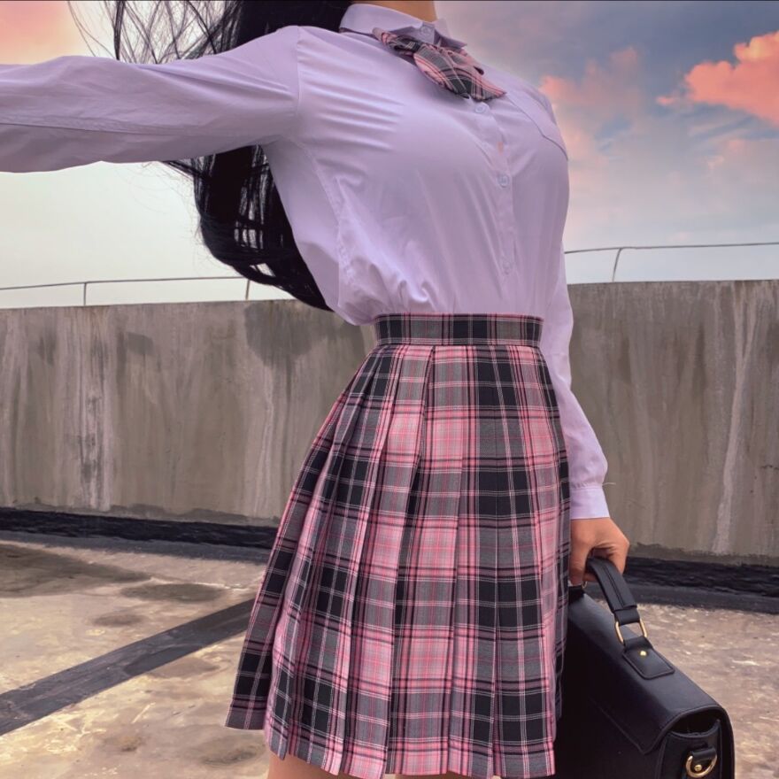 制服 辣妹 原创格裙制服裙百褶裙女 现货汝汝同学正统 jk 制服 辣妹 原创格裙制服裙百褶裙女 现货汝汝同学正统 jk