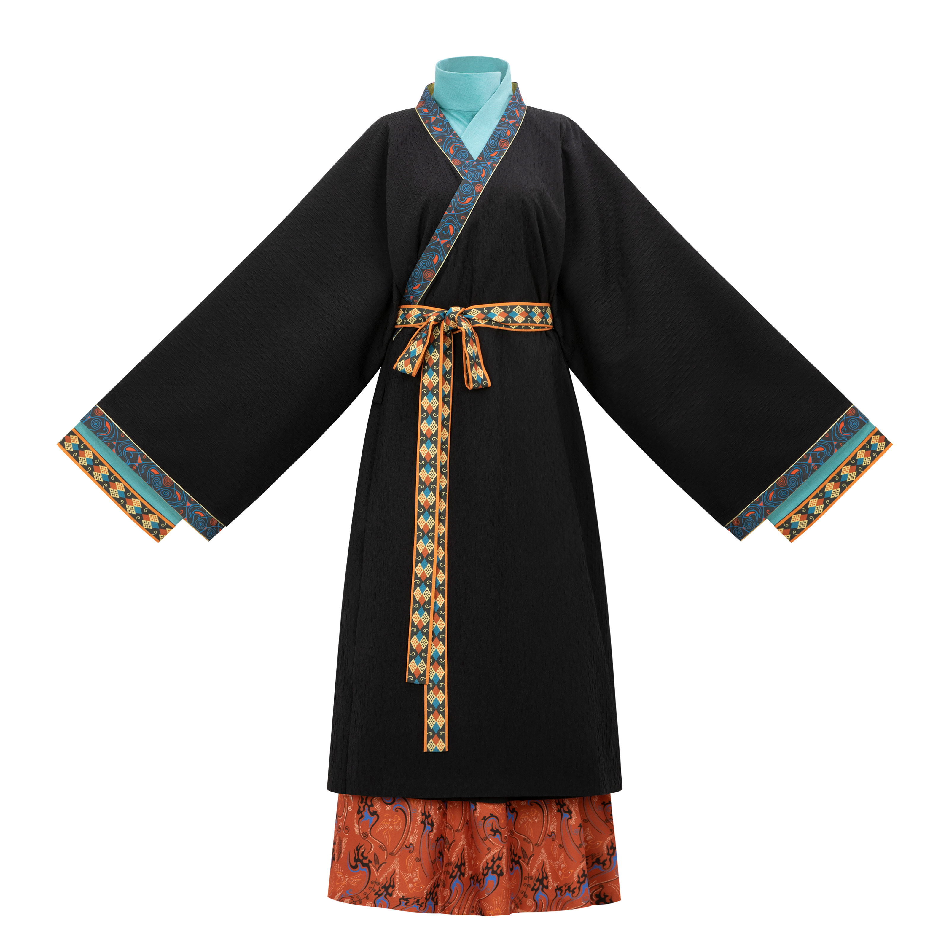 花朝记｜乌鹊｜汉服西汉禅衣晋制曲领衫交窬裙大衣日常秋冬民族风,淘宝优惠券,粉丝福利购,淘宝优惠卷