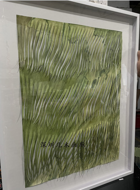 艺术作品立体手工纸艺装置样板间酒店别墅会所项目装饰画定制软装