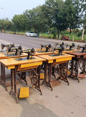 铁复古80年代复古脚踏缝纫机摆件