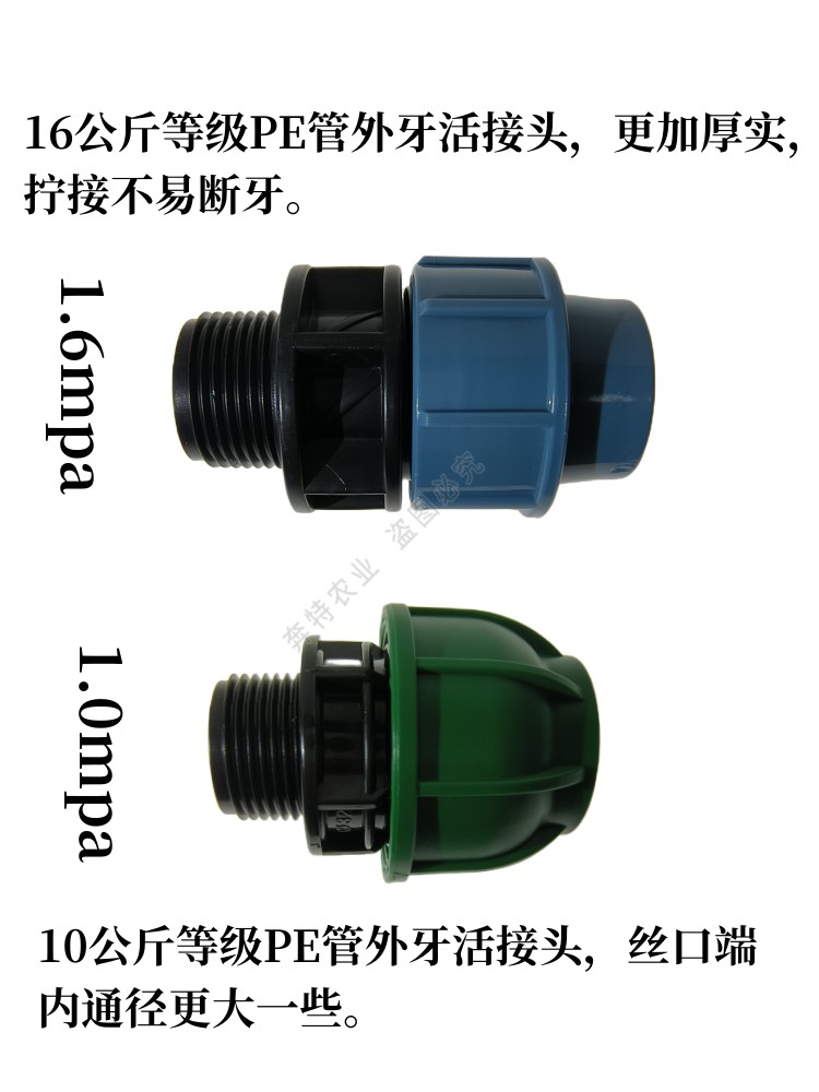 增接口分水鞍座三通四通PE管PVC管主管转接支管带阀门开关接头优 - 图2