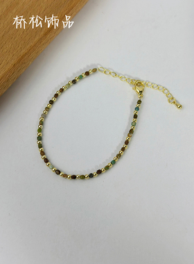 松石项链女小众设计高级感手链