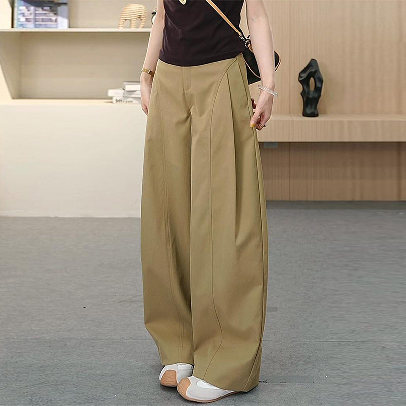 啄木鸟秋冬季新款弯刀裤女高腰显瘦风琴裤宽松百搭加绒阔腿长裤子,淘宝优惠券,粉丝福利购,淘宝优惠卷