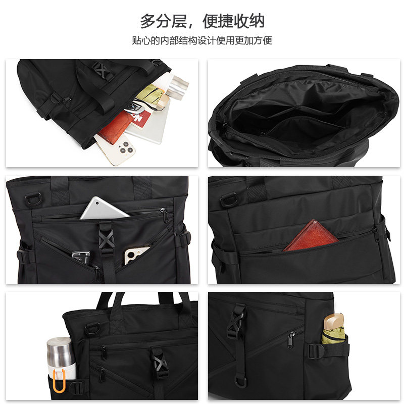 手提补课包男生潮牌大容量学生上课补习袋高中生手拎包单肩斜挎包,淘宝优惠券,粉丝福利购,淘宝优惠卷