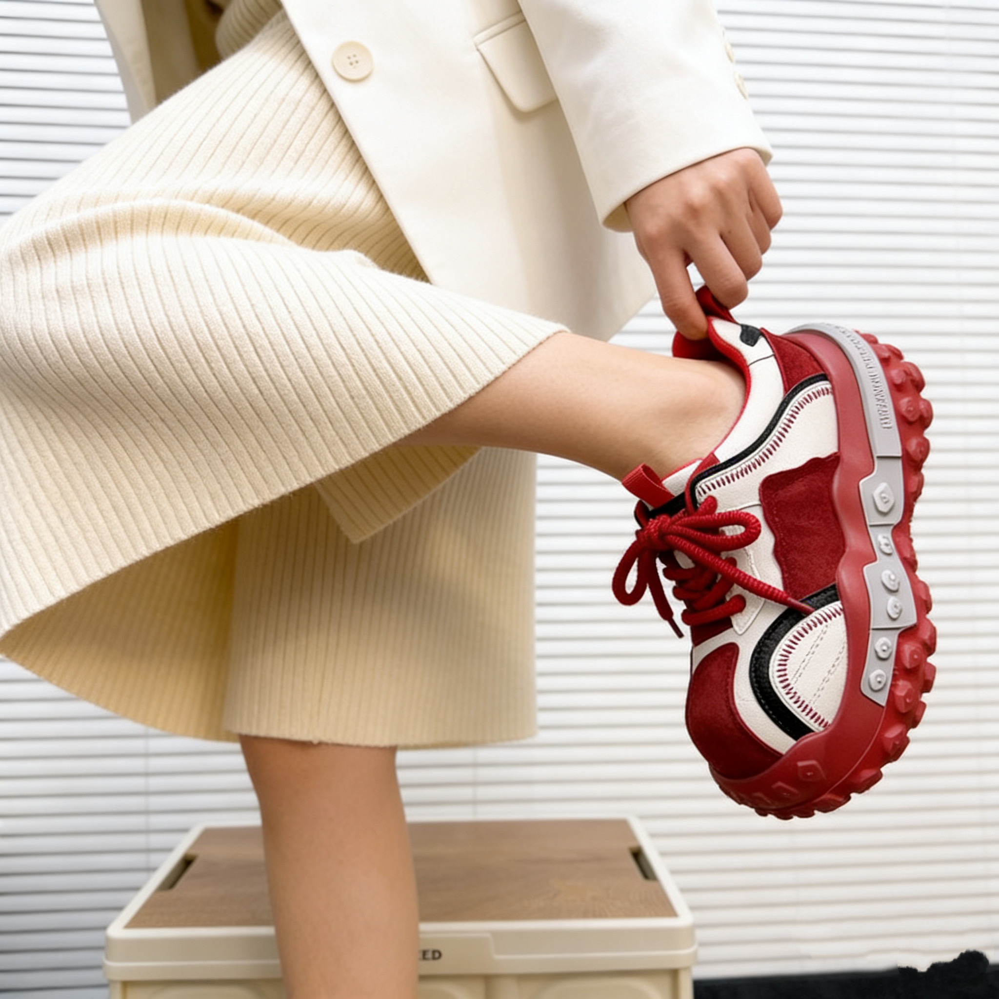 欧货真皮丑萌大头面包鞋女厚底松糕老爹鞋百搭小个子增高休闲板鞋,淘宝优惠券,粉丝福利购,淘宝优惠卷