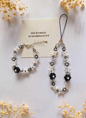 暗黑山茶  2024新款原创手作自制串珠手链超仙公主小女孩花朵饰品