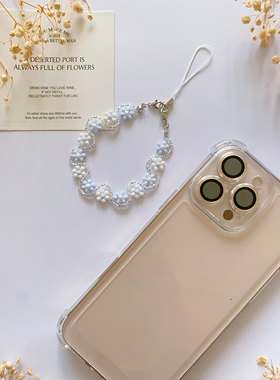 夏日海岛 原创设计小清新花朵串珠手链手工制作简约百搭手机链