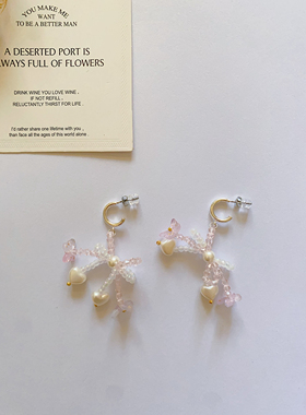 蝴蝶梦境 原创设计新款手工制作串珠手链时尚简约百搭饰品手机链