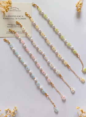 芝士布丁 原创设计新款手工制作串珠手链时尚简约百搭饰品手机链