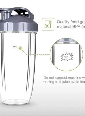 美国NutriBullet Pro 900W榨汁机破壁机刀座杯子主机底座配件