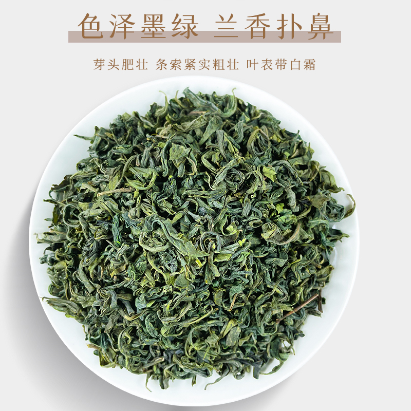 广东紫金绿茶2023新茶高山云雾炒青绿茶明前春茶特级散装500g包邮