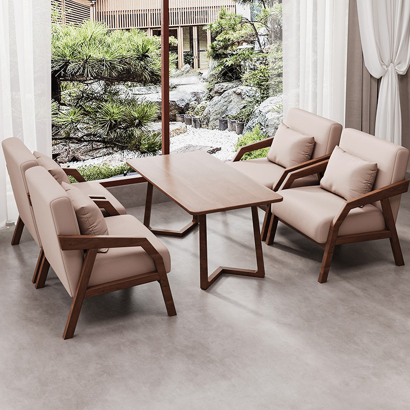 咖啡厅桌椅组合 奶茶店休闲座椅商用洽谈办公沙发 咖啡店会客卡座,淘宝优惠券,粉丝福利购,淘宝优惠卷