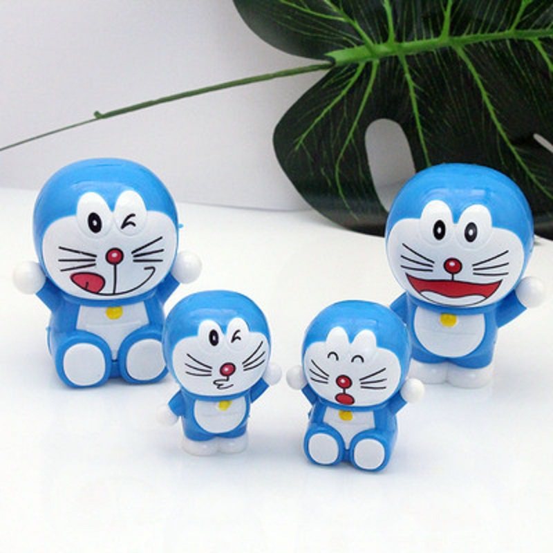 生日蛋糕装饰摆件哆多啦A梦情景机器猫飞天叮当猫烘焙蜘蛛侠4件 - 图0