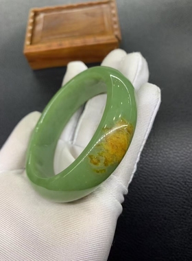 析木椴树林河磨玉宽版手镯58+口径性价比高精品原生态一手货源