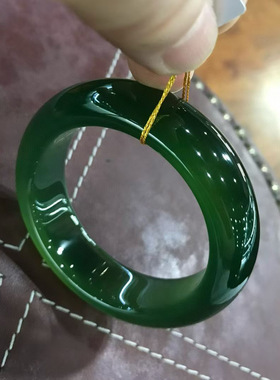 东北透闪石玉手镯老坑岫玉180料宽板厚壁子56口宽19水灵结构细腻