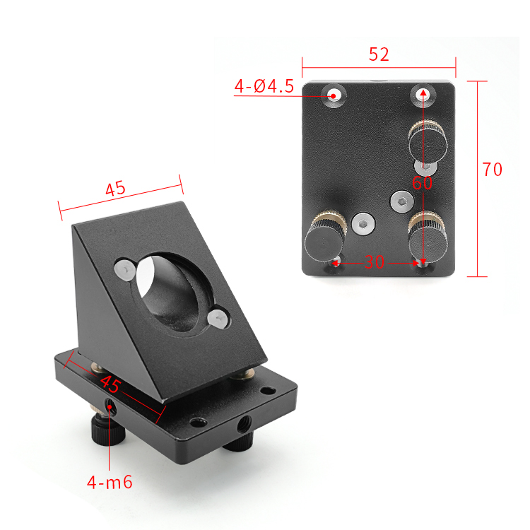 45度光学镜架45度医学调整架镜片光调整架光电激光器件红光耦合器