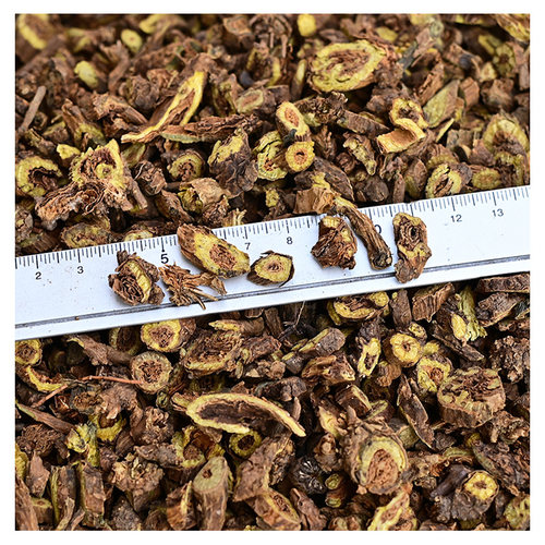黄芩中药材正品 野生内蒙枯黄芩片500g 药用老枯芩 黄芩片/黄芩粉 - 图0