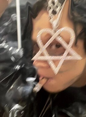 heartagram吊坠满钻嘻哈项链男