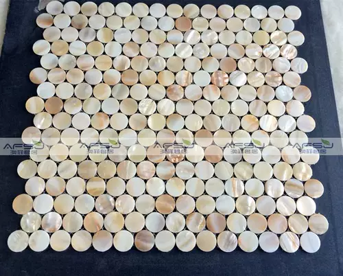 Aofei круглый чистый белый натуральный раковина мозаичная плитка клуба кухонная крыльца