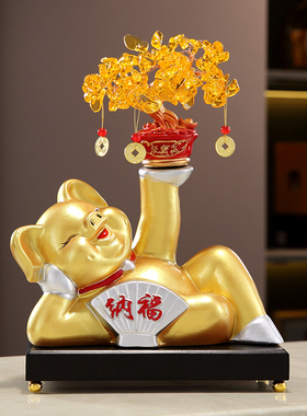 财源广进金元宝中式摆件