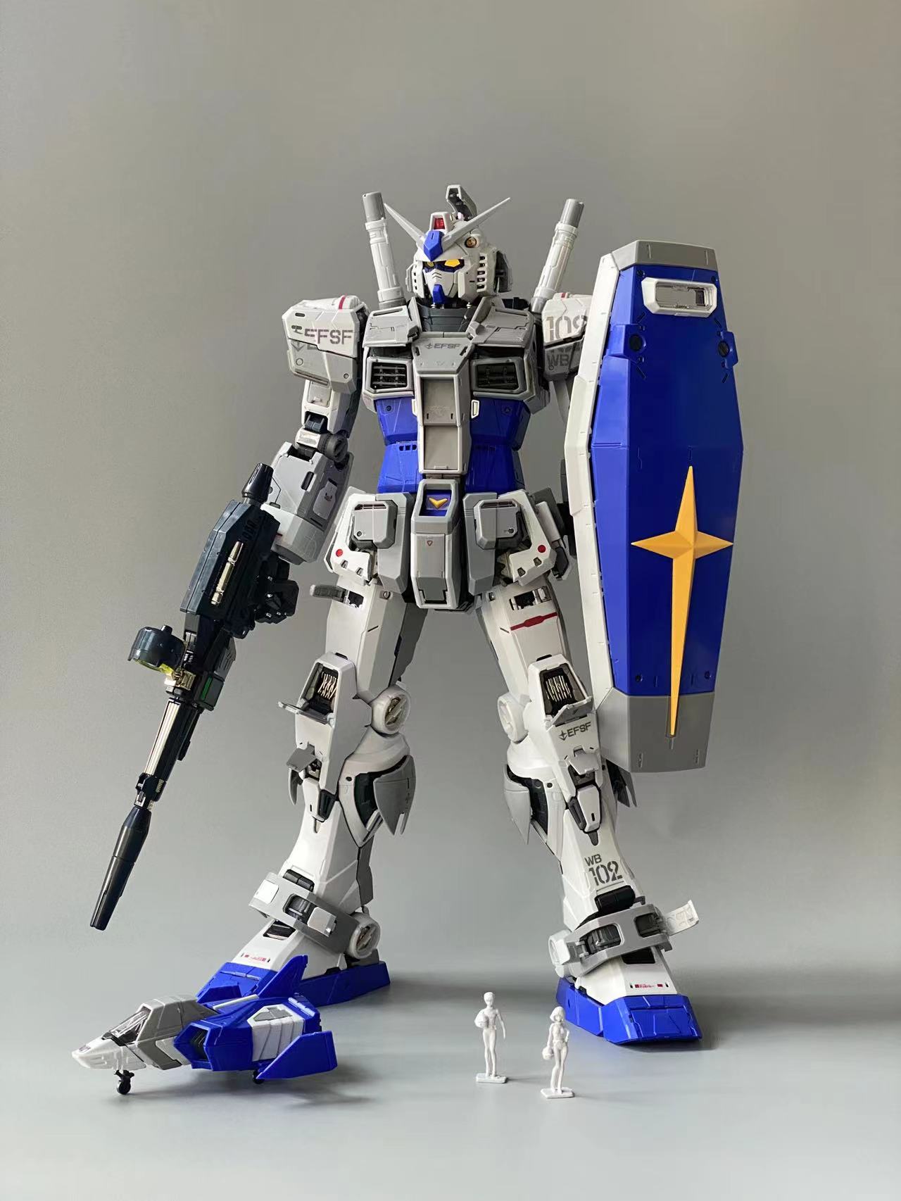 大班PGU元祖2.0-RX-78-2-PG1/60可暴甲拼装模型机甲手办玩具礼物 - 图1