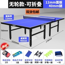 Professional Foldable Table Tennis Table Mobile Home Ping Pong Table Indoor Standard Case Ping Pong Table Tennis Table