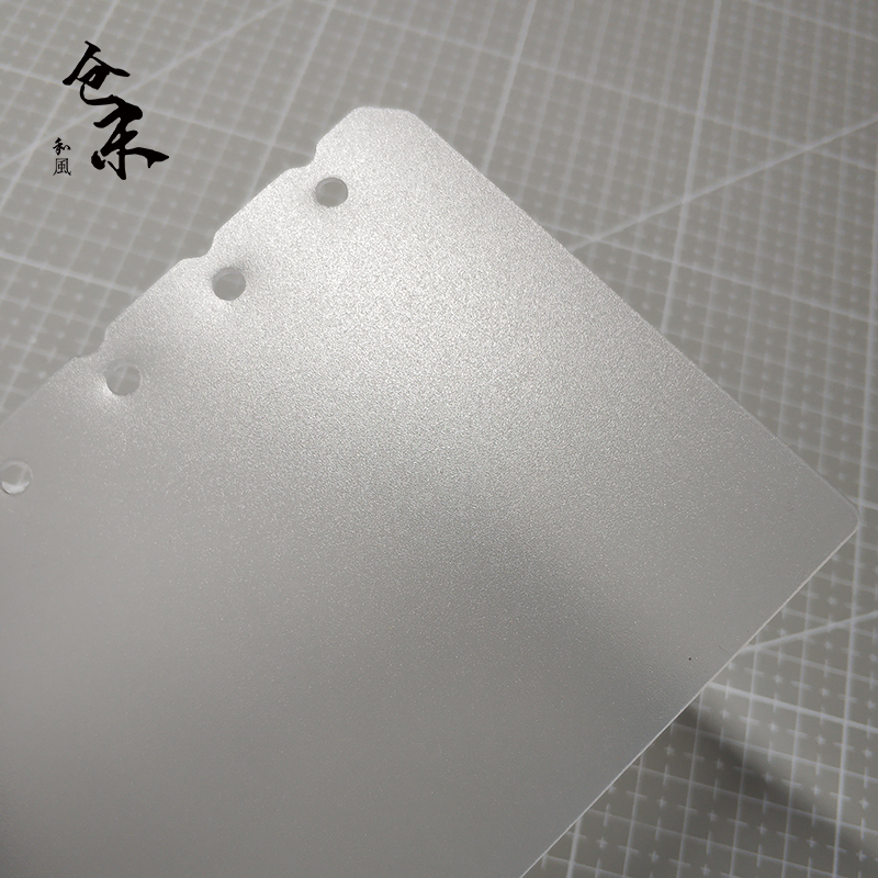 仓末A4,B5,A5,A6,A7A8M5A9款活页夹PP板塑料分隔页A5Slim内页PP板 - 图0