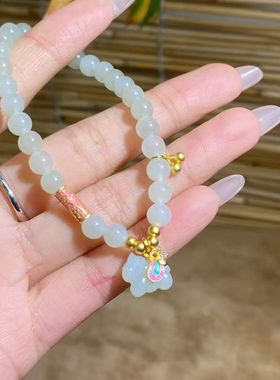 和田玉小马手串本命年转运礼物