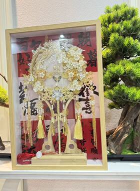 结婚礼物团扇相框纪念展示