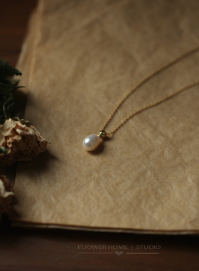 花宿家天然珍珠女时尚精致锁骨链