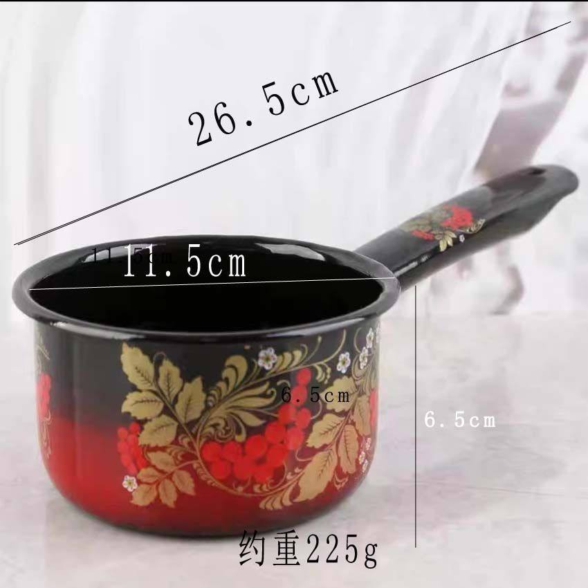 特价加厚珐琅搪瓷小奶锅家用煮奶辅食锅电磁炉通用日式汤锅水舀,淘宝优惠券,粉丝福利购,淘宝优惠卷