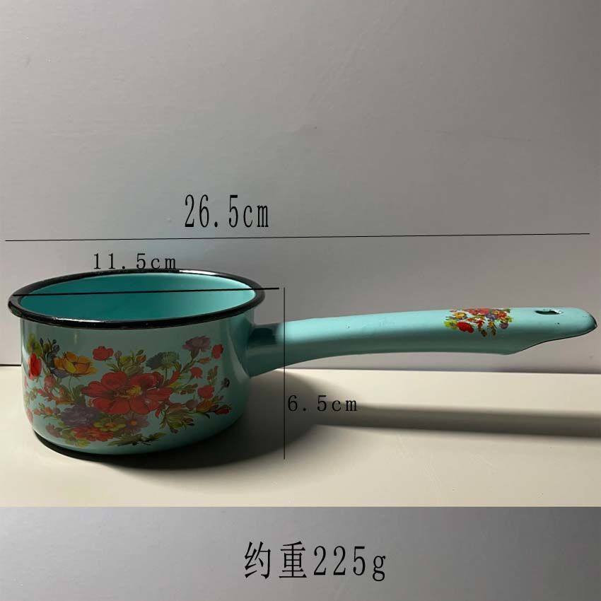 特价加厚珐琅搪瓷小奶锅家用煮奶辅食锅电磁炉通用日式汤锅水舀,淘宝优惠券,粉丝福利购,淘宝优惠卷