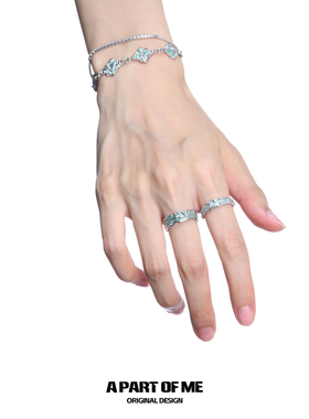 原创冷淡风薄荷色手链夏天