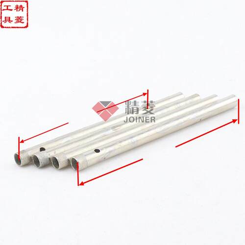 非标特长 加深 金刚石玻璃钻头 开孔器 最长120mm 扳指宝石套筒 - 图0
