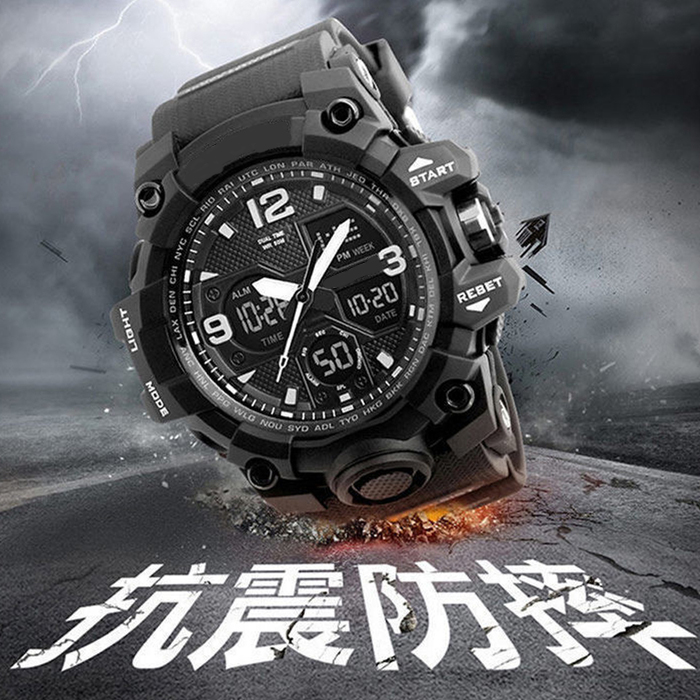 青少年电子表男款初高中学生2025年新款运动考试专用防水手表男生 - 图0