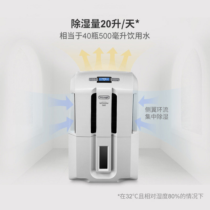 delonghi /德龙ddse20家用除湿机 DeLonghi德龙集团海外抽湿器/除湿器