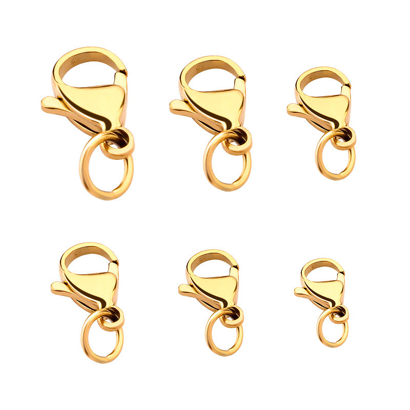 钛钢龙虾扣10个/包diy项链手链饰品扣久保色金属配件潮牌链接扣子,淘宝优惠券,粉丝福利购,淘宝优惠卷