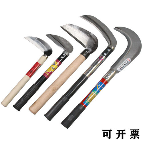 包邮带柄小镰刀草刀割草刀割稻刀野营户外台湾技术日本钢带柄免磨 - 图0