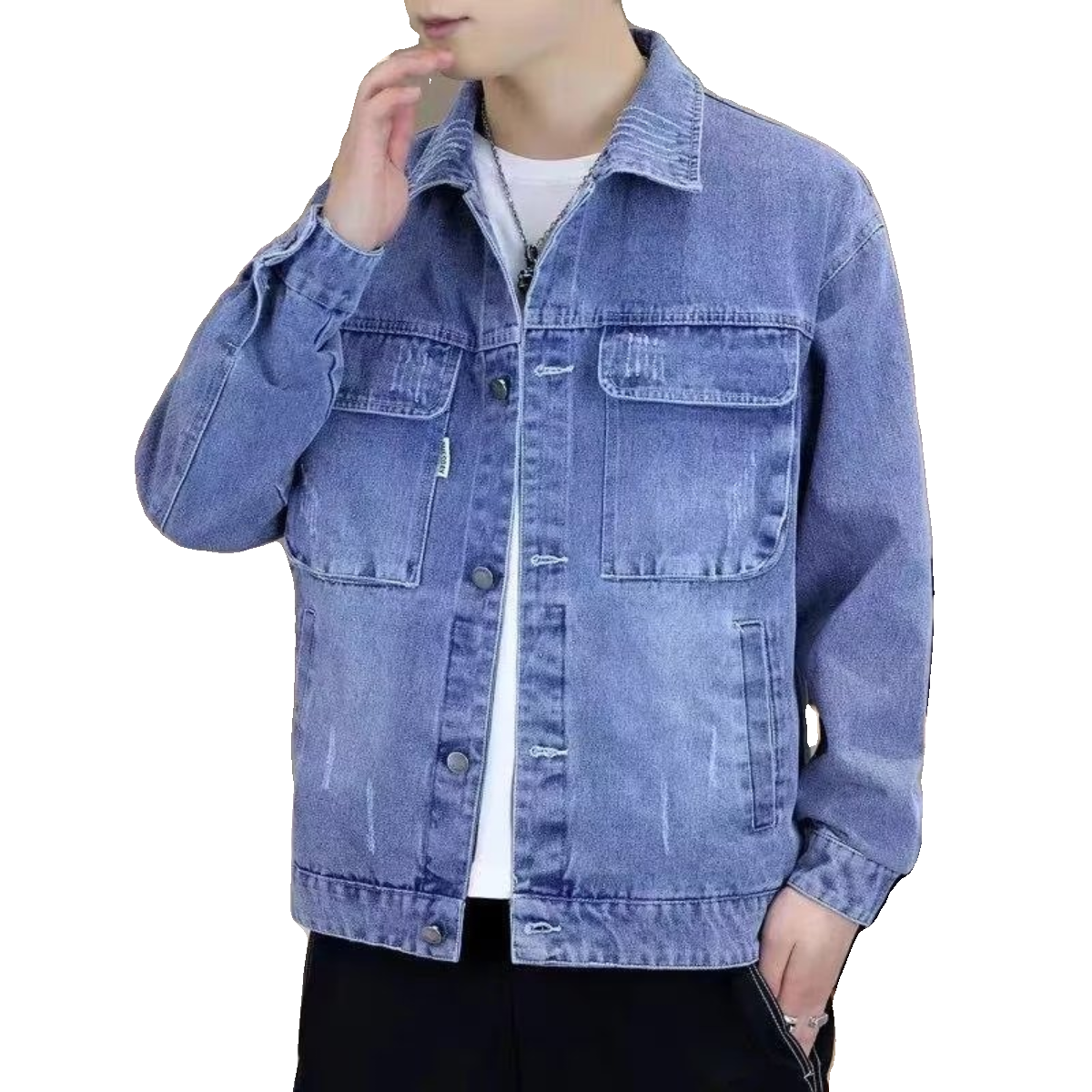 秋冬男士牛仔外套百搭宽松工装夹克耐磨耐脏工作服电焊工加厚外套,淘宝优惠券,粉丝福利购,淘宝优惠卷