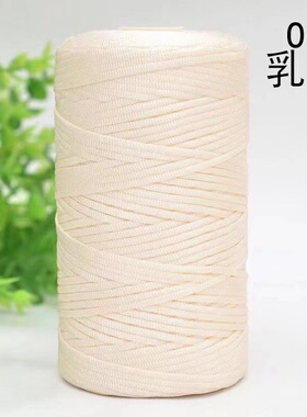 (斜挎手机包材料)丝光棉麻扁带线 手工diy钩织线（送工具教程）