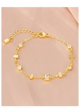 方糖锆石手链女轻奢小众精致高级感复古宫廷气质手饰2025年新款