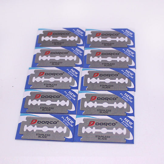 DORCO/多乐可韩国进口双面剃须刀片手动老式刮胡刀片不锈钢100片