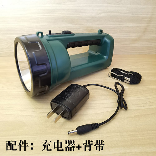 雅格可充电高亮防水手提灯探照灯LED强光应急矿灯家用手电筒便携 - 图2