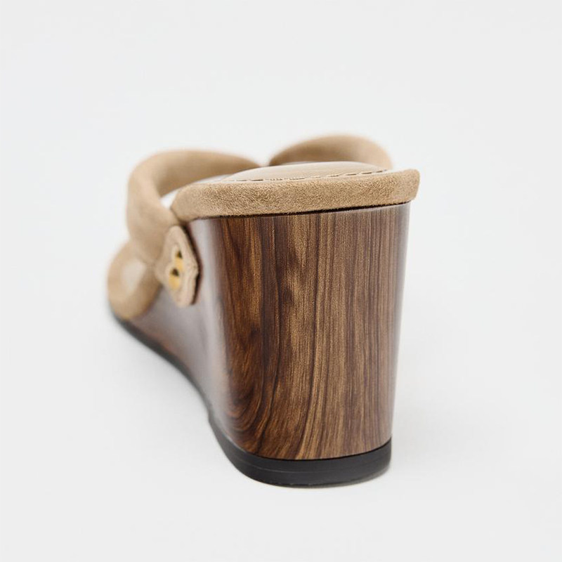 ZA2025夏季小个子增高厚底人字拖沙滩度假风夹脚凉拖鞋高跟凉鞋女,淘宝优惠券,粉丝福利购,淘宝优惠卷