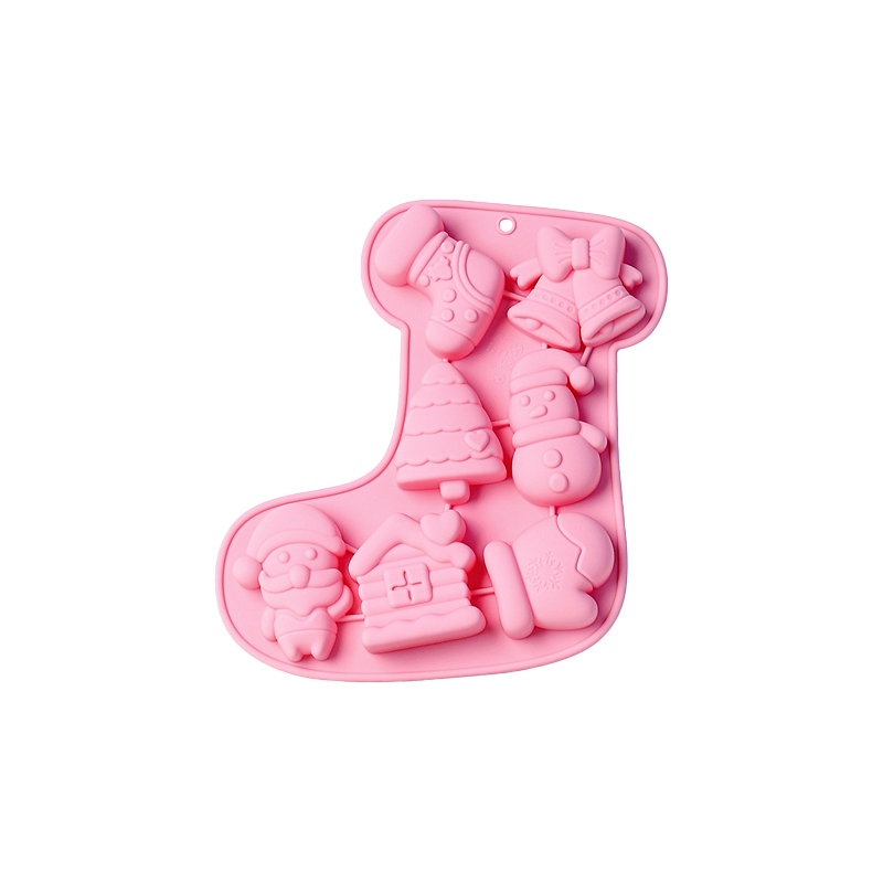 7连圣诞节主题袜子造型硅胶模具节日类DIY滴胶烘焙蛋糕模具,淘宝优惠券,粉丝福利购,淘宝优惠卷