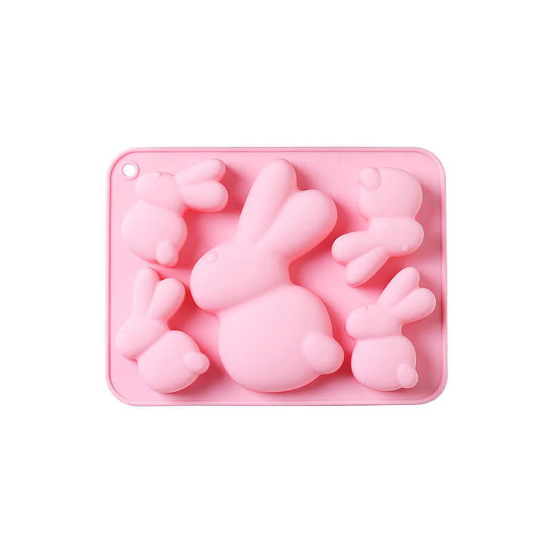 新品 5连复活节大耳兔硅胶模具蛋糕烤盘手工皂烘焙模具甜食节日模,淘宝优惠券,粉丝福利购,淘宝优惠卷