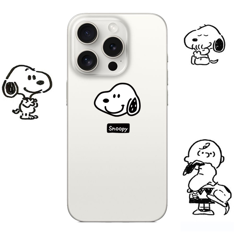 史努比查理适用苹果17PROMAX个性14可爱13文字12创意15PRO简约iPhone16PROMAX硅胶透明手机壳华为小米vivoopp - 图0